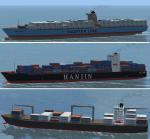 FSX Triplepack Pilotable Container Ships